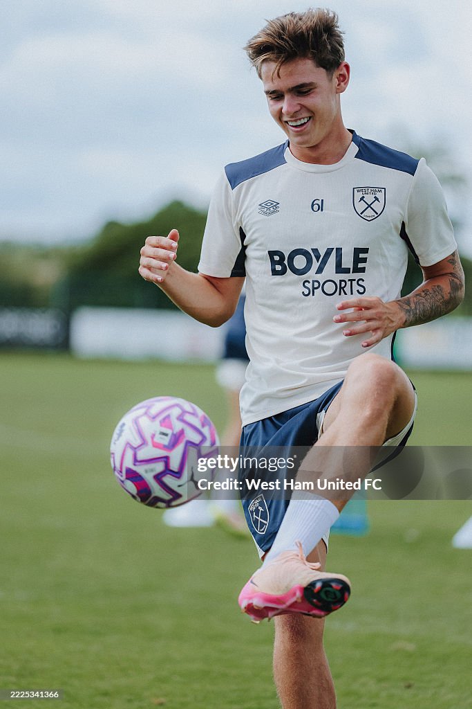 West Ham United Pre-Season Training Session