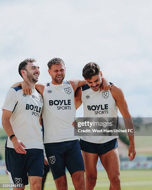 Niklas Fullkrug of West Ham United during training at SV Aasen training ground on July 16, 2025 in Donaueschingen, Germany.