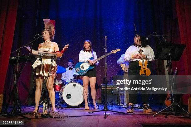Majorette performs at The Slipper Room on July 15, 2025 in New York City.