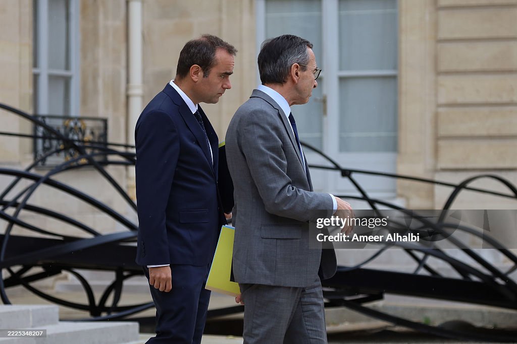 A Council of Ministers Meeting Is Held At The Elysee Palace
