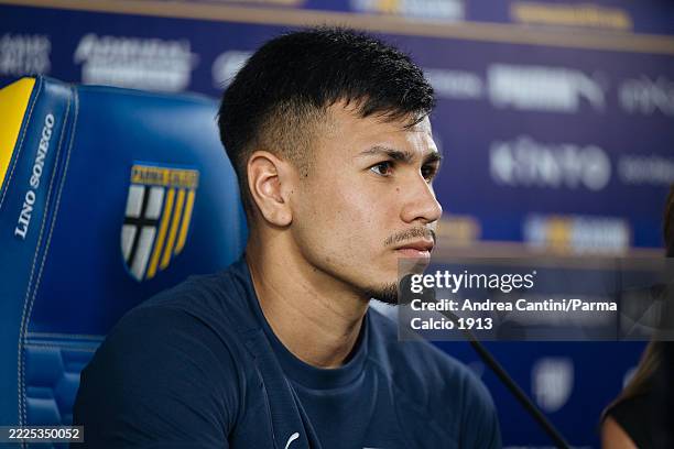 Christin Ordonez looks on during press conference at Mutti Training Center on July 16, 2025 in Collecchio, Italy.