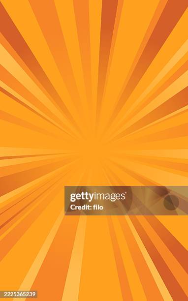 orange blast lines abstract vertical background - portrait orange background stock illustrations