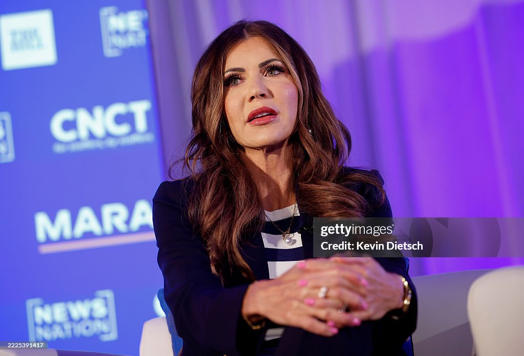 Secretary Of Homeland Security Kristi Noem Speaks At The Inaugural Hill Nation Summit