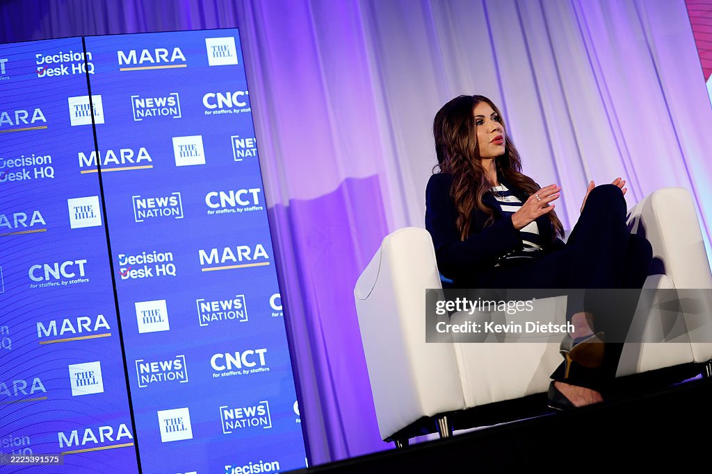 Secretary Of Homeland Security Kristi Noem Speaks At The Inaugural Hill Nation Summit