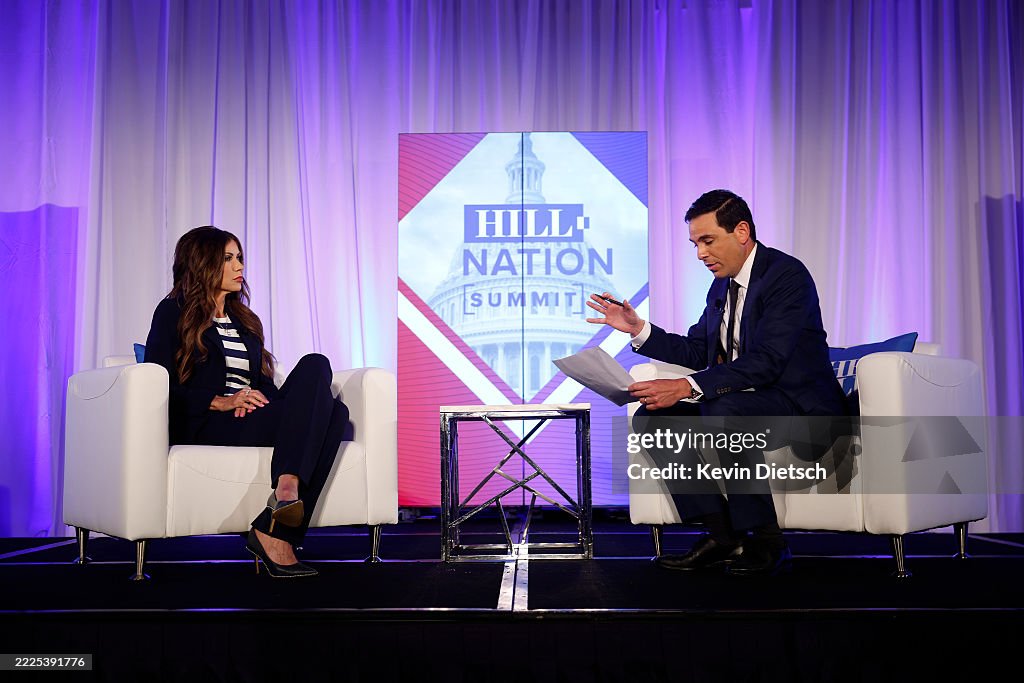 Secretary Of Homeland Security Kristi Noem Speaks At The Inaugural Hill Nation Summit