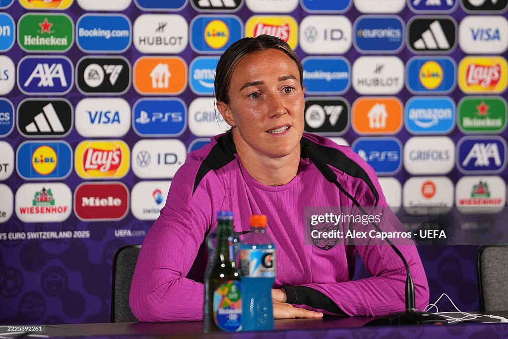 England Training Session And Press Conference - UEFA Women's EURO 2025 Quarter-final