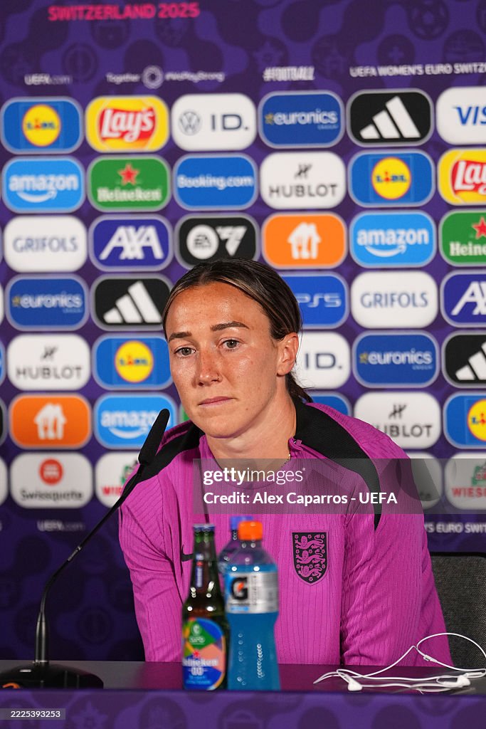 England Training Session And Press Conference - UEFA Women's EURO 2025 Quarter-final