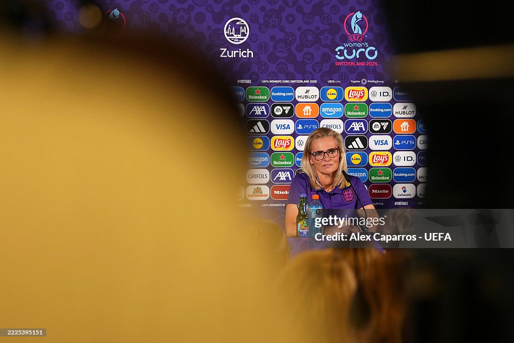England Training Session And Press Conference - UEFA Women's EURO 2025 Quarter-final