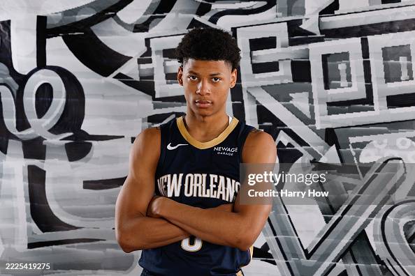 Jeremiah Rooks Jeremiah Fears of the New Orleans Pelicans poses for a portrait... News ...
