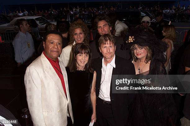 S original VJS JJ Jackson, Martha Quinn, Alan Hunter, Mark Goodman and Nina Blackwood arriving for the MTV 20th Anniversary party, "MTV20: Live and...