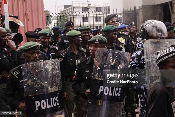 Some retired Police Officers staged a Protest Against Poor Welfare and conditions of serving and retired members of the Nigeria Police Force in...
