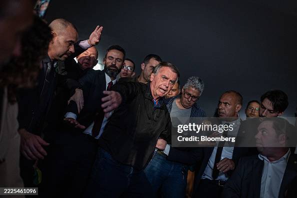 Former President Jair Bolsonaro Attends Meetings At National Congress Former President Jair Bolsonaro Attends Meetings At National Congress