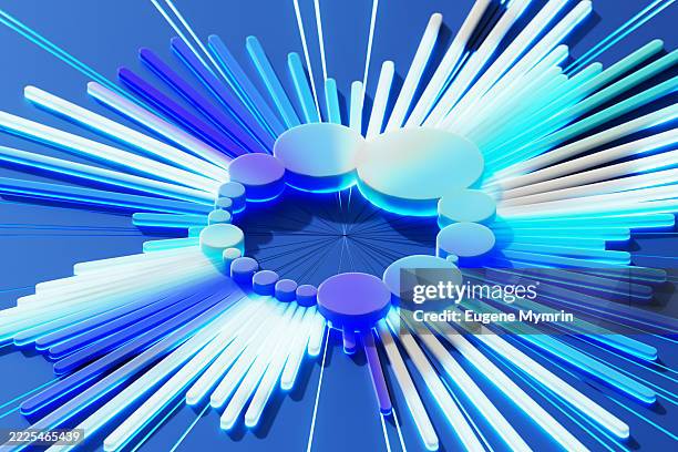 radial cloud analytics data pulse - circle pulse stock pictures, royalty-free photos & images