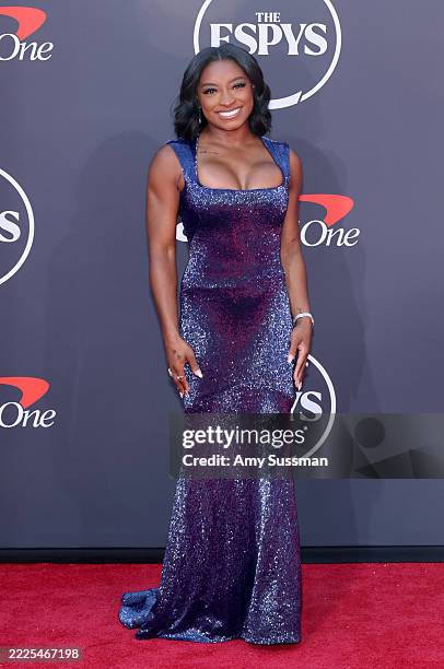 Simone Biles attends the 2025 ESPY Awards at Dolby Theatre on July 16, 2025 in Hollywood, California.