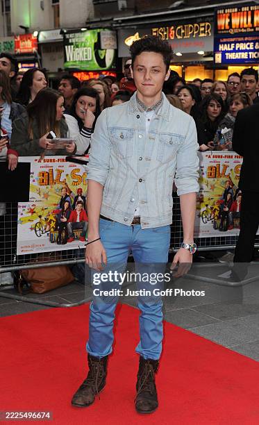 22nd April, 2013. The 'All Stars' UK film premiere held at the Vue, West End, London..Here, Tyger Drew-Honey.