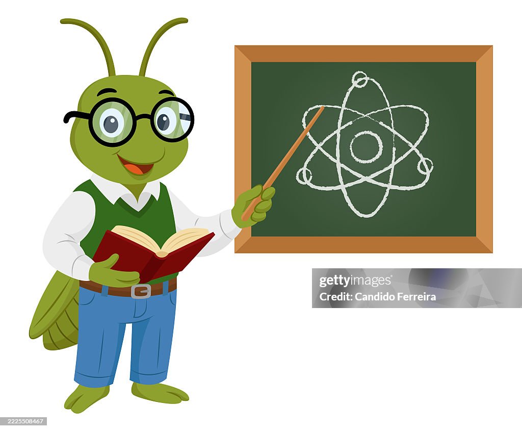 Locust teacher cartoon
