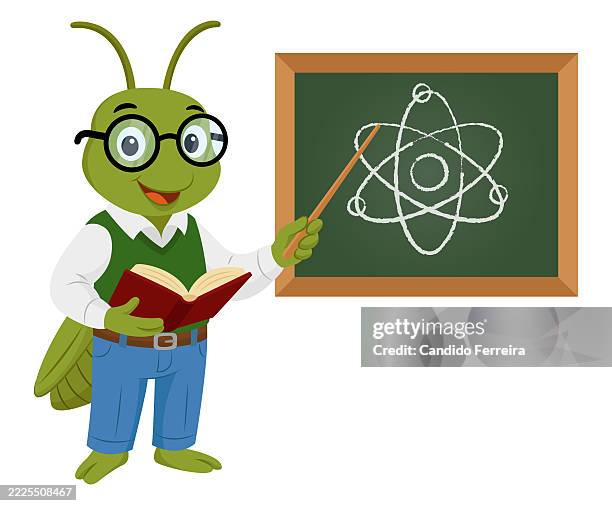 Locust Teacher Cartoon High-Res Vector Graphic