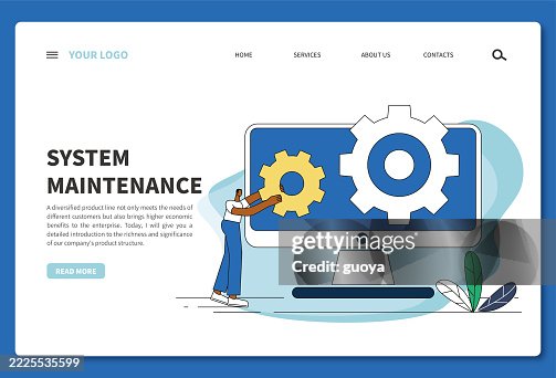 Software development, programming, computer installation concept illustration. Banner - logo, web banner, template, web page, Software development, programming, computer installation concept illustration. Banner - logo, web banner, template, web page,