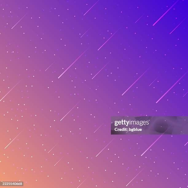 trendy starry sky with purple gradient - constellation pattern stock illustrations