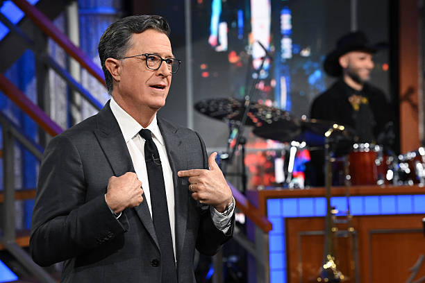 The Late Show with Stephen Colbert during Monday's July 21, 2025 show.