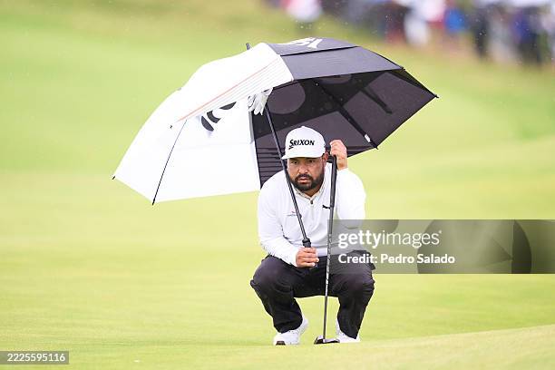 Spaun of United States on the 10th hole during day one of The 153rd Open Championship at Royal Portrush Golf Club on July 17, 2025 in Portrush,...