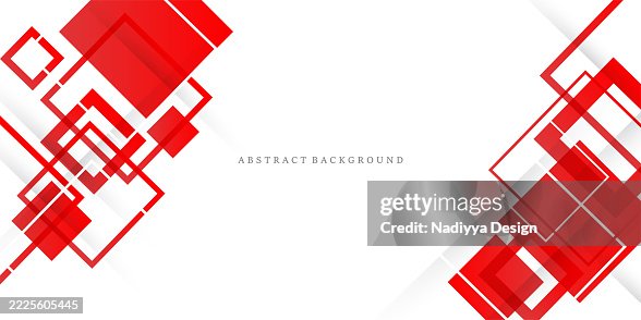 Abstract Design Of Geometric Patterns Squares And Rectangles Red ...