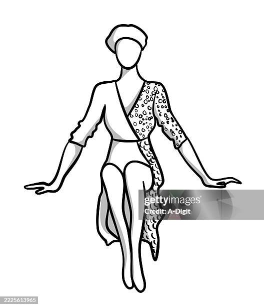 fashionistabonitasketch - modelling icon stock illustrations