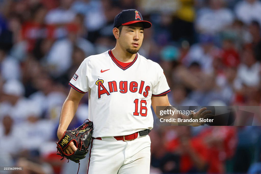 Texas Rangers v Los Angeles Angels
