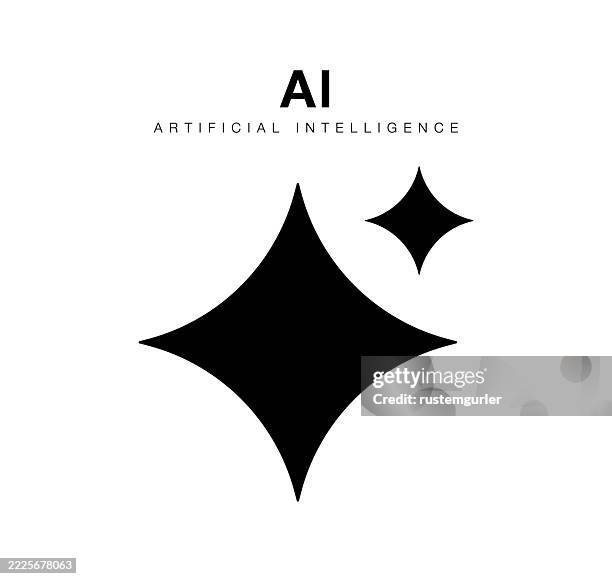 ilustraciones, imágenes clip art, dibujos animados e iconos de stock de símbolo de icono de inteligencia artificial de ia - generadores