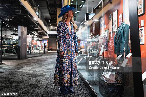 Lainey Wilson views new exhibition, Lainey Wilson: Tough as Nails at Country Music Hall of Fame and Museum on July 17, 2025 in Nashville, Tennessee.