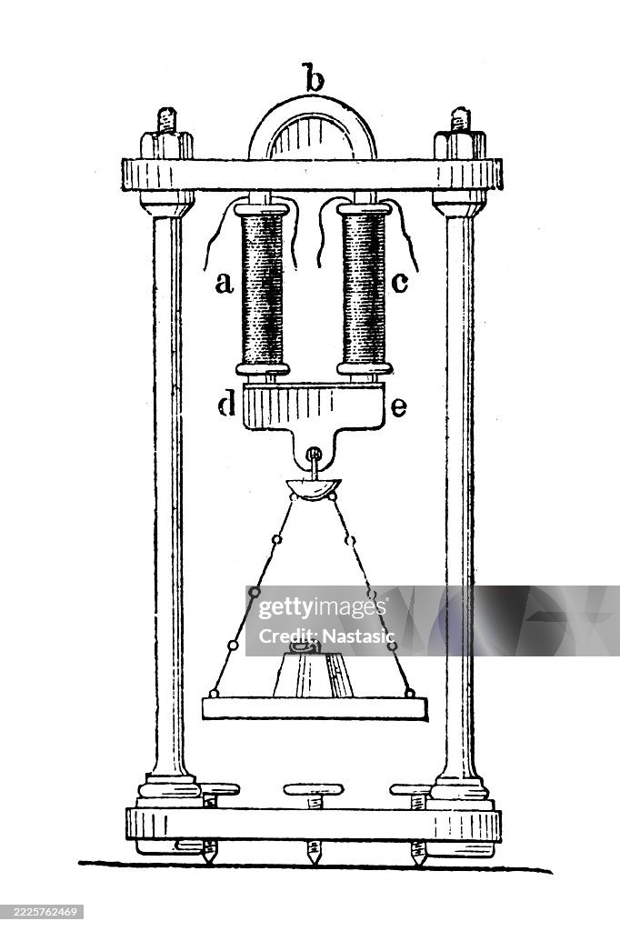 Horseshoe-shaped electromagnet