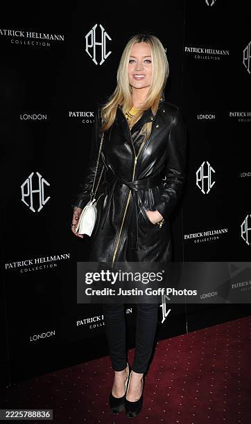 14th March 2013. The Patrick Hellmann store launch party, 50 St James Street, London..Here, Laura Whitmore.