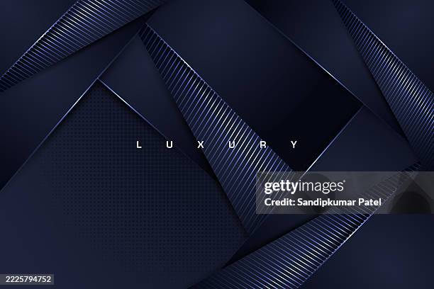abstract geometric royal blue vector background - solid blue gradient background stock illustrations