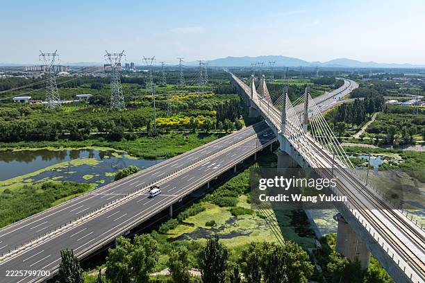 Freeway With Train Rails 364 Viaduct Freeway Railway Stock Photos, High-Res Pictures, and Images ...