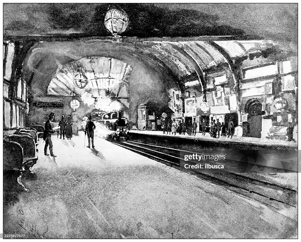 London's Underground Railways, 1896, Charing Cross Station