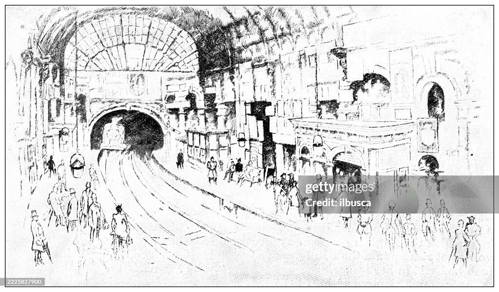 London's Underground Railways, 1896, Victoria Station