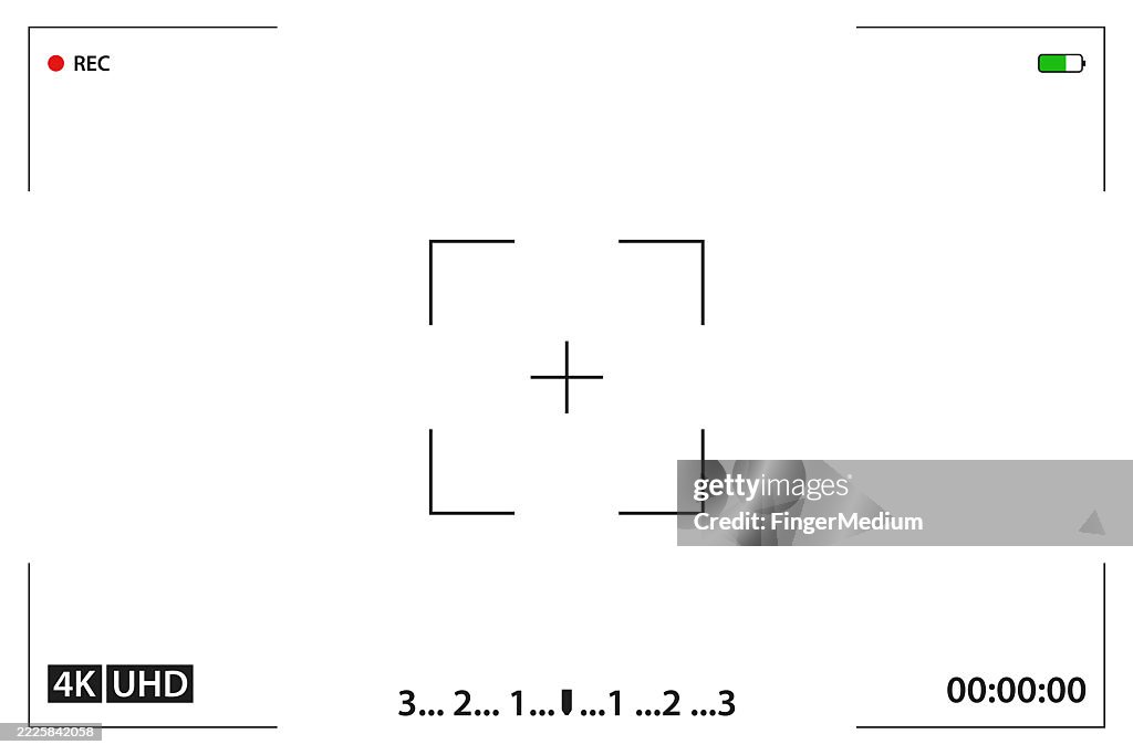 Camera Frame Victor Camera Frame Viewfinder Vector Screen High-Res Vector Graphic - Getty ...