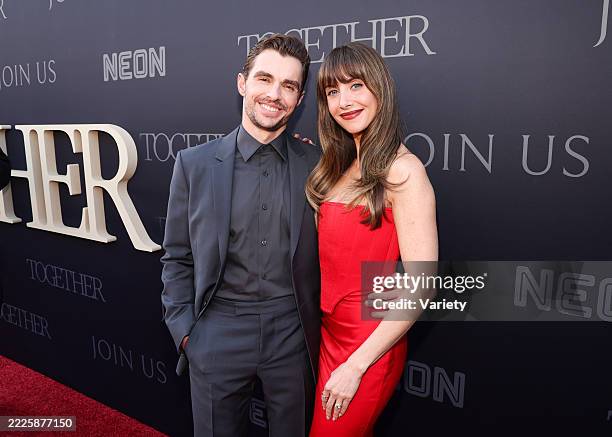 Dave Franco, Alison Brie at the "Together" Los Angeles Premiere held at the Vista Theatre on July 23, 2025 in Los Angeles, California.