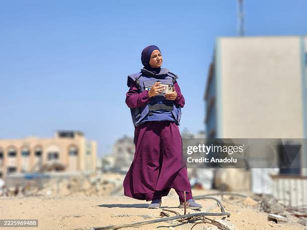 Anadolu Agency journalist Doaa Albaz, who launched a hunger strike along with several colleagues, strives to report on the situation in Gaza and...