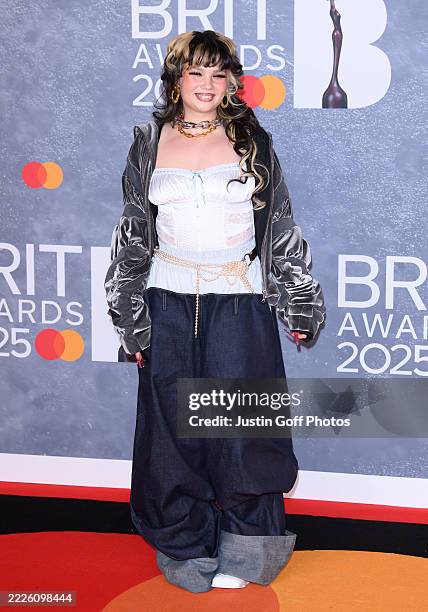 March 2025...The BRIT Awards 2025 held at The O2, Peninsula Square, London...Here: Lola Young.