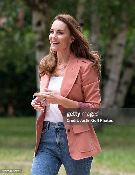 June 2021...Catherine, Duchess of Cambridge today visited the Natural History Museum in London.