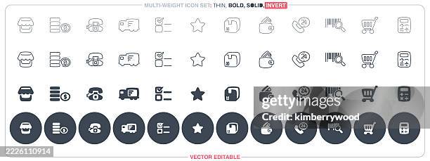 e-commerce - buy online pick up in store stock illustrations