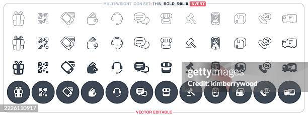 e-commerce - buy online pick up in store stock illustrations