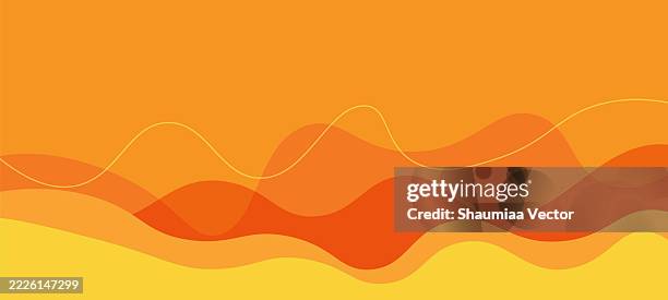 modern liquid orange and red gradient wave layer on abstract background - orange fruit texture stock illustrations