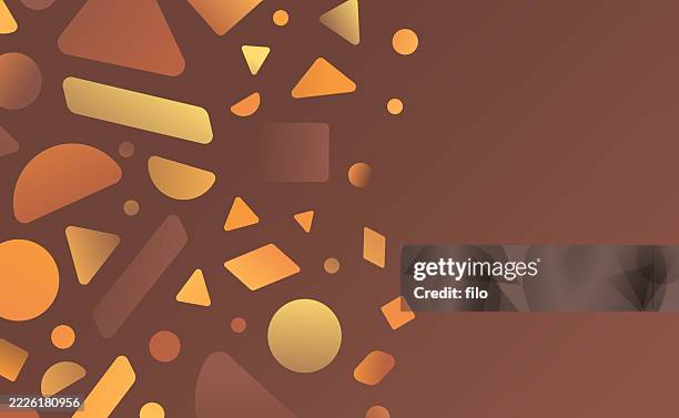 autumn fall modern geometric shapes gradient abstract background - debate background stock illustrations