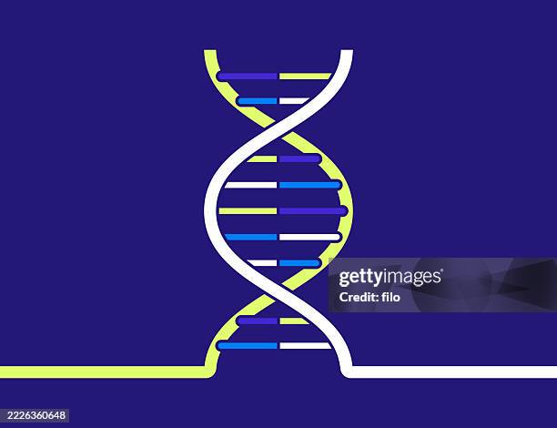 moderne wissenschaft dna-statistik helix hintergrund - nanomedizin stock-grafiken, -clipart, -cartoons und -symbole
