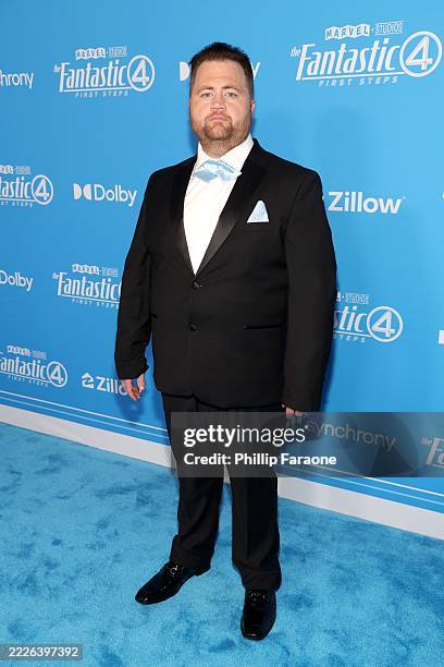 Paul Walter Hauser attends The Fantastic Four: First Steps World Premiere at the Dorothy Chandler Pavilion in Los Angeles, California on July 21,...