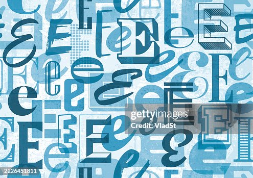 Letter E Seamless Pattern Background Letter E Seamless Pattern Background