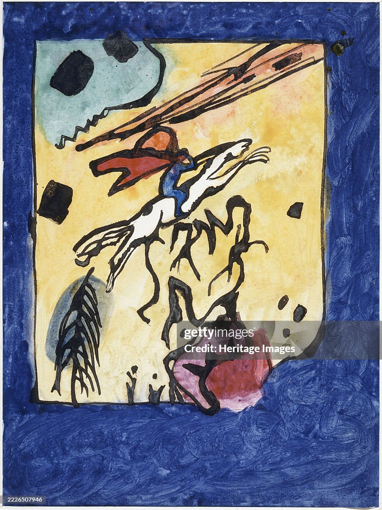 Study For The Cover Of The Almanac "Der Blaue Reiter (The Blue Rider)