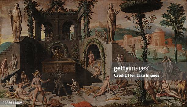 The Gods of the Olympus, 1556. Found in the Collection of Museum Boijmans Van Beuningen, Rotterdam. Creator: Heemskerck, Maarten Jacobsz, van .